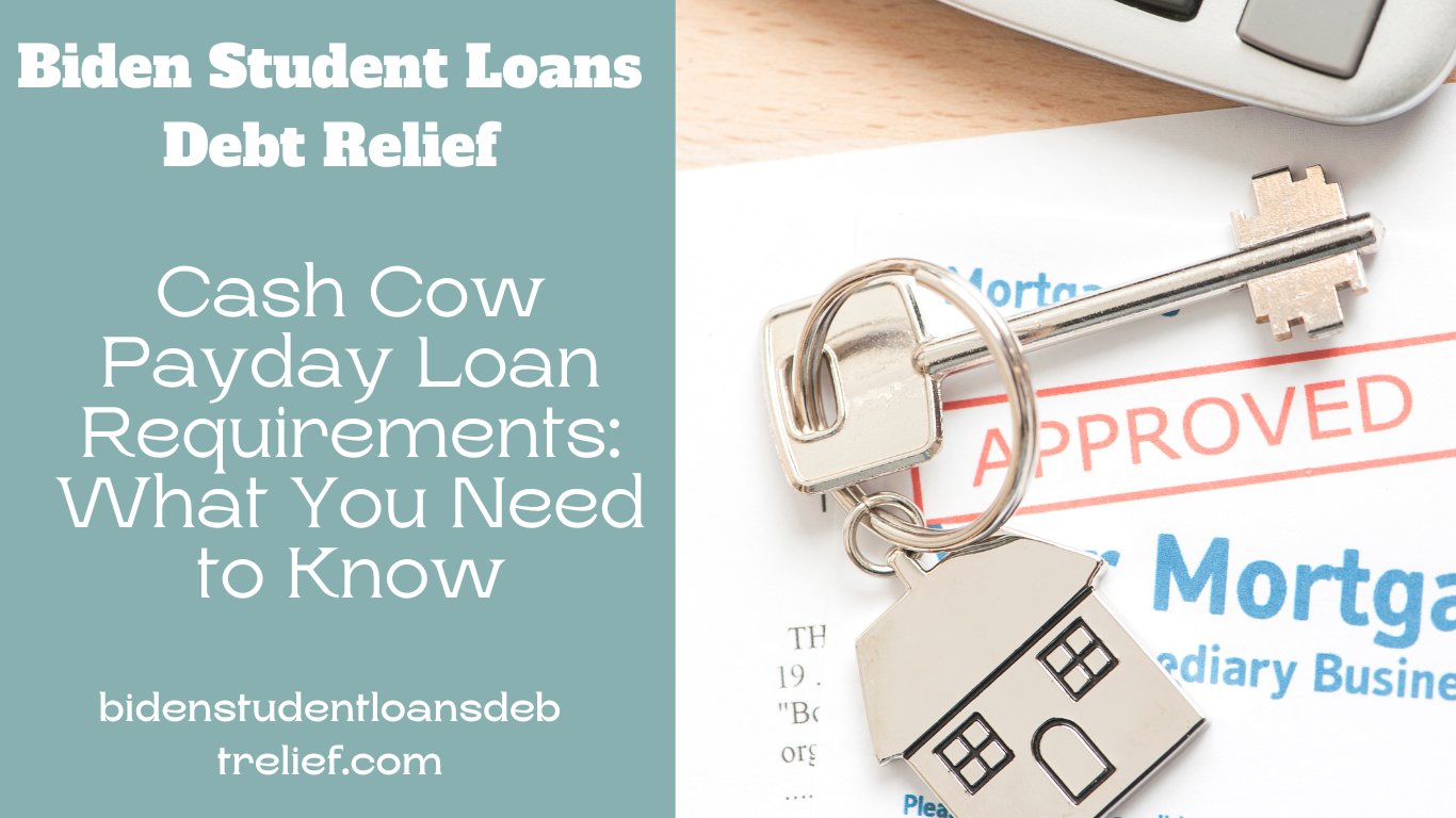 Cash Cow Payday Loan Requirements